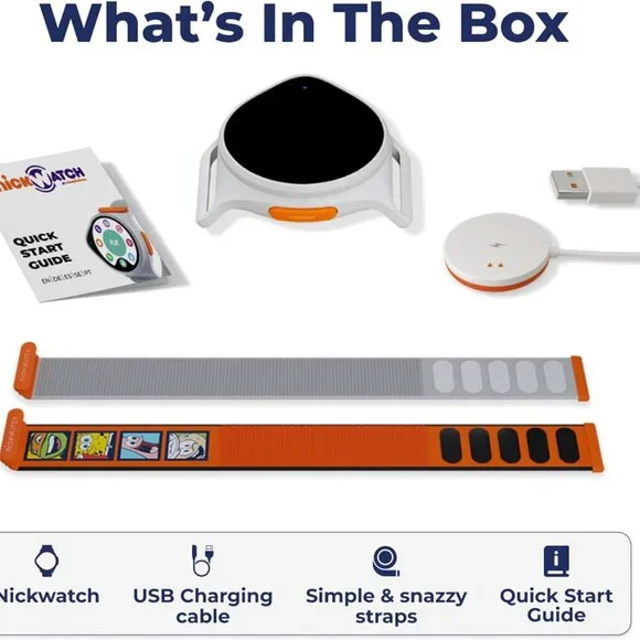 Nickelodeon NickWatch Kids Smart Watch with GPS Tracker, SOS, & Parent Control - Picture 5 of 9